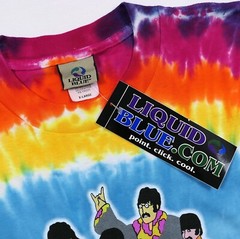 VTG NOS Liquid Blue The Beatles Yellow Submarine Tie-Dye T-Shirt XL ~ 2005 NWT