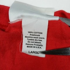 Universal Studios Vintage Sleeveless Shirt Red Made In U.S.A. Men’s Size Large