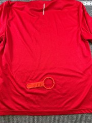 Athletic Works Mens L Red DriWorks Athletic Shirt Short Sleeve Performance Tee