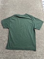 VINTAGE 90s Y2K Blank AAA T-Shirt Green Crewneck Classic Cotton Mens X-Large XL