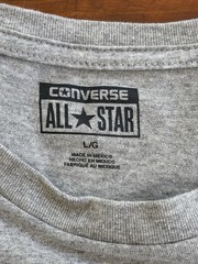 Converse Large Gray Tee Shirt Wizard with Keytar