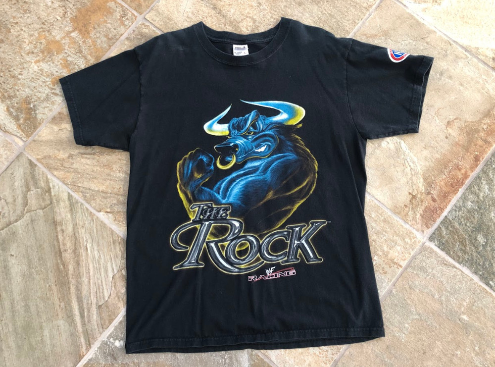 Reprint 90s The Rock Remake Graphic Unisex T shirt Heavy Cotton NH24349