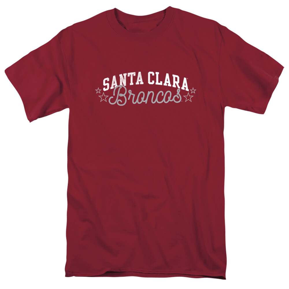 Santa Clara University Adult T-Shirt Broncos, Garnet, S-3XL