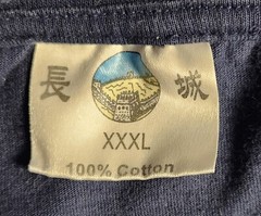VTG T Shirt “I Climbed The Great Wall” From China US Men’s Size L Blue 1980’s