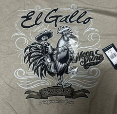 NWT El Gallo Men’s Brad Paisley Moon Shine Spirit T-shirt TAN XL
