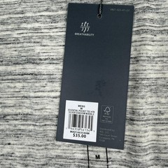 VRST Essential Pocket Tee Shirt Mens Medium Silver Shadow Marble Heather Soft