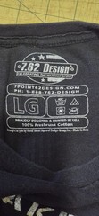 7.62 Design Sz L, Short Sleeve Tshirt, Crew Neck, Tagless, Black