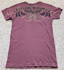 Y2K Vintage Xtreme Couture AOP Skull Shirt Small
