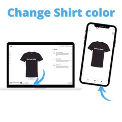 12 pack Personalized Custom Printed T-shirt, FULL Color. (Online Design Studio)