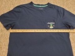 Chubbies Shirt Mens 2XL Blue Pocket Tee Logo Taco Weekend Neon Pineapple Casual