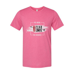 No Fear No Limits Unisex Graphic T Shirt For Gym Workout Running Training And Fi