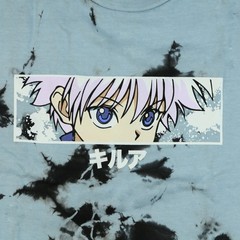 Hunter x Hunter T-Shirt Men’s Killua Eyes Acid Wash Short Sleeve Tee