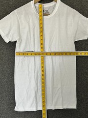 Hanes Mens 2-Pack White Crew + V-Neck Tee T-Shirt Comfort Soft Short Sleeve S