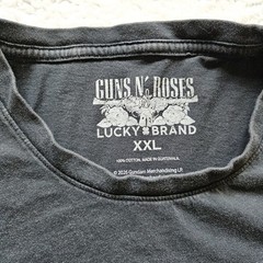 Guns N’ Roses Faded Black Graphic Tee Rock Band T-Shirt XXL lucky Brand Grunge