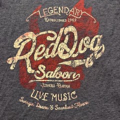 Vintage Red Dog Saloon Swingin Doors Sawdust Gray T-Shirt Nextlevel Men’s Medium