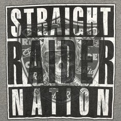 VTG Straight Outta Raider Nation T-shirt Mens XL Oakland Football Skull Street