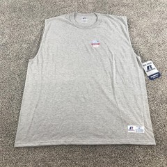 Russell Athletic Shirt Mens XL Heather Gray Workout Sleeveless Tank Top