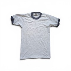 Never Used Single Stitches Screen Star 70s vintage small Ringer t shirt
