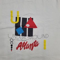 Vintage 1989 Underground Atlanta T-Shirt Mens Small Memphis Design Art Tee