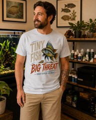 Tiny Fish Big Threat Apistogramma Dwarf Cichlid Aquarium T-Shirt Tee Gift Keeper