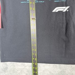 PacSun Mens XL Formula 1 F1 T-Shirt Black Grand Prix Racing Short Sleeve