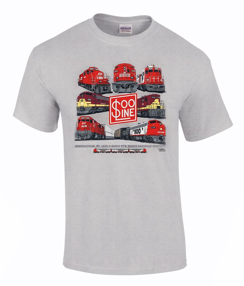 Soo Line Collage Soo Line Collage trians Authentic Railroad T-Shirt [59]