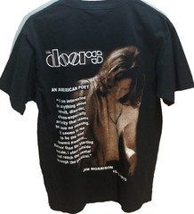 The Doors Jim Morrison Music’s Over Vintage Band Rock Alstyle Black T-Shirt M