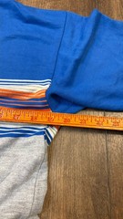 Vtg 90’s Rush Brand Striped T Shirt Mens Large Grunge Surf Skate Y2K Acrylic
