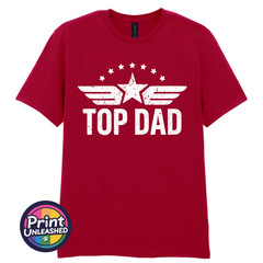 Classic Top Dad Tee Funny Dad T Shirt Retro Print Father’s Day Gift for Dad Tee