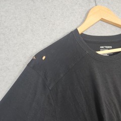 Arcteryx Shirt Mens Large Black Ionia Merino Wool Base Arcword Outdoors Hiking *