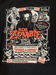 Distressed Rob Zombie Vintage Horror Show T-Shirt XL – Spooks-A-Poppin’ Graphic
