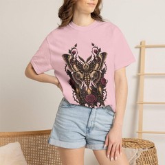 Gothic Moth Oracle Tattoo T-Shirt Graphic