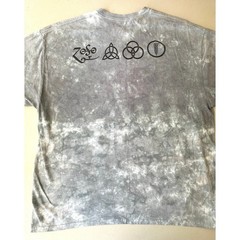 Liquid Blue Led Zeppelin IV Man With Sticks Tie Dye T-Shirt Mens 2XL Gray Rock
