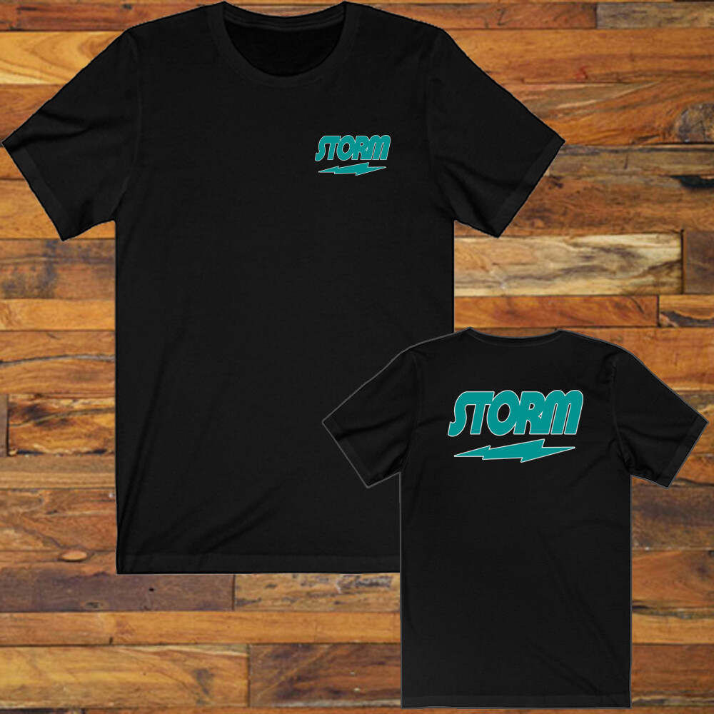 Storm Bowling Bowlers Men’s Black T-Shirt Size S-5XL