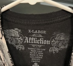 Mens Affliction Shirt Size Xl Puppet Master Good Vs Evil