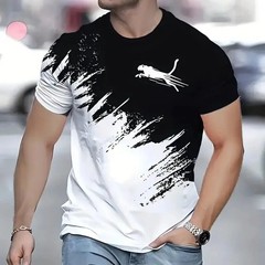 Men’s Quick Dry Short Sleeve Gym Running Moisture Wicking Round Neck T-Shirt