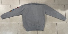 Brisco Brands PACMAN Original Player Sweater Gray Size Medium VGC Arcade Games