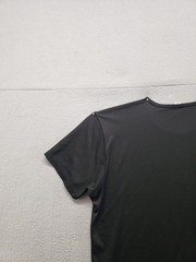 Uniqlo Airism Men T Shirt S Black Crew Neck Short Sleeve Stretch Pullover Casual