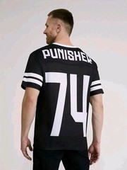 Marvel Punisher Men’s Graphic Football Jersey Size M 2 Sided NWT Free Ship