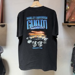 Vintage Guam Harley Davidson T Shirt Barrigada GU Size Large USA Made