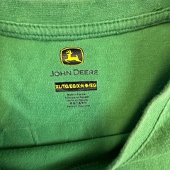John Deere Tractors Shirt At 100 Graphic Men’s XL Green The Legend Runs On Tee