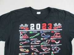 Formula 1 Shirt Mens Extra Large Black Cotton Racing Tracks 2023*