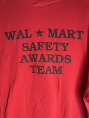 Vintage Y2K Wal-Mart Count On Me To Be Accident Free Safety Greeter T-Shirt 3XL