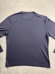 Orvis Crewneck Pullover Shirt Mens Medium Navy Long Sleeve Casual