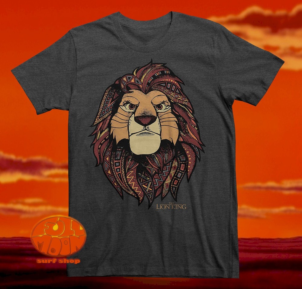 New Disney Lion King Mufasa Tribal Mens T-Shirt