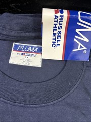 PLUMA Russell Athletic Mens Navy Blue Short Sleeve T-Shirt 100% Cotton NWT