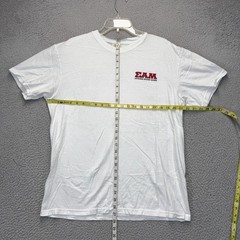 University of Indiana Sigma Alpha Mu Shirt Mens Large White 2025 Spring Rush MAD