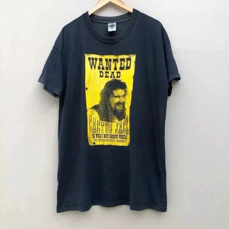 Vintage Wanted cactus jack short sleeve classic black color shirt Reprint S-5XL