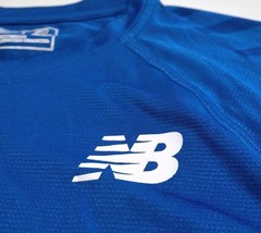 New Balance Radio Deejay Shirt Mens Slim S Womens M Blue Polyester Running Top