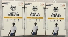 Pair of Thieves Men’s XL Classic Tee 2 Pk X3 (6) Crewneck Undershirt, White- New